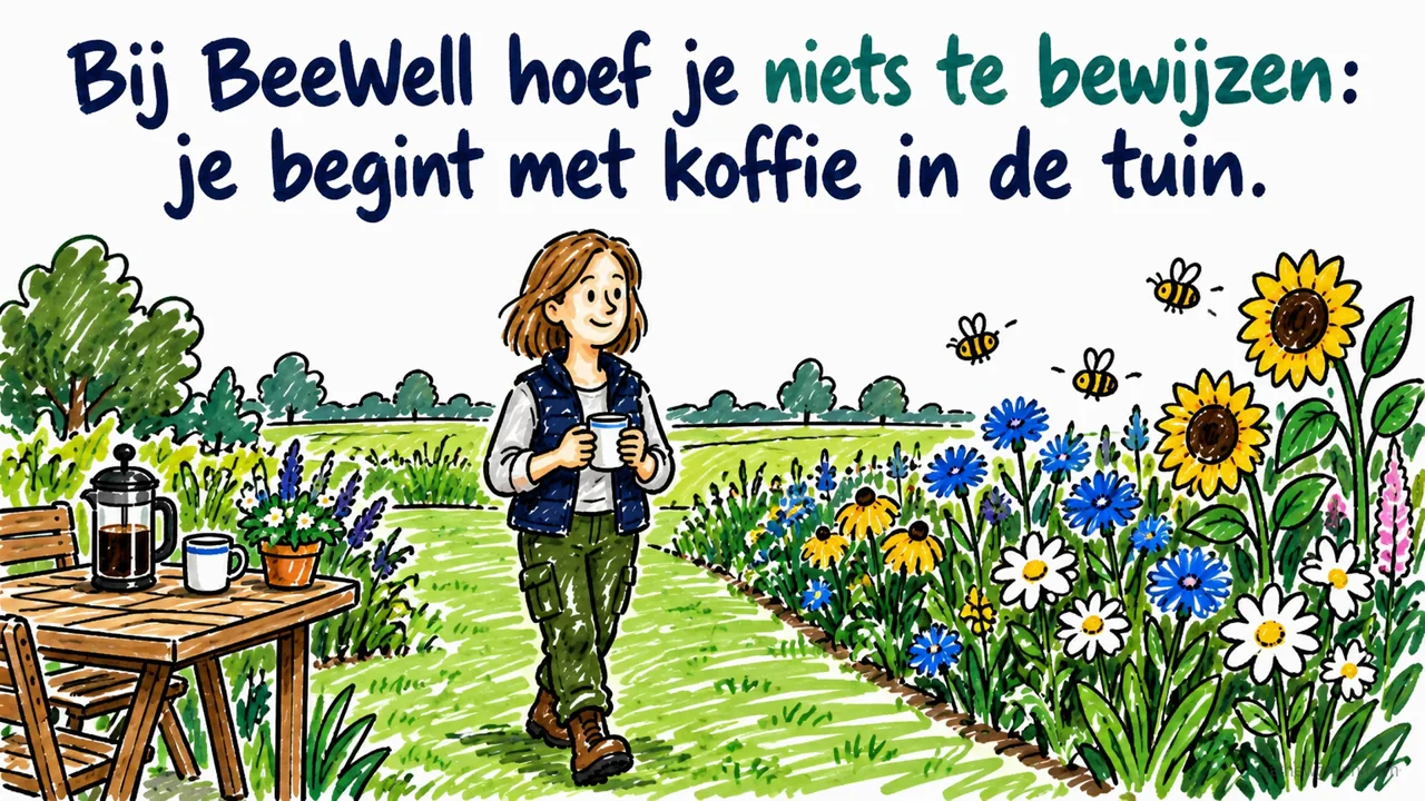 Van koffie in de tuin naar meewerken