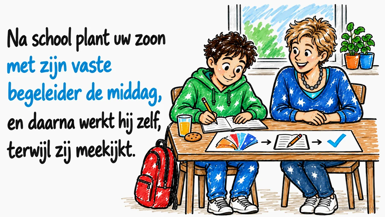Een middag huiswerkbegeleiding na school