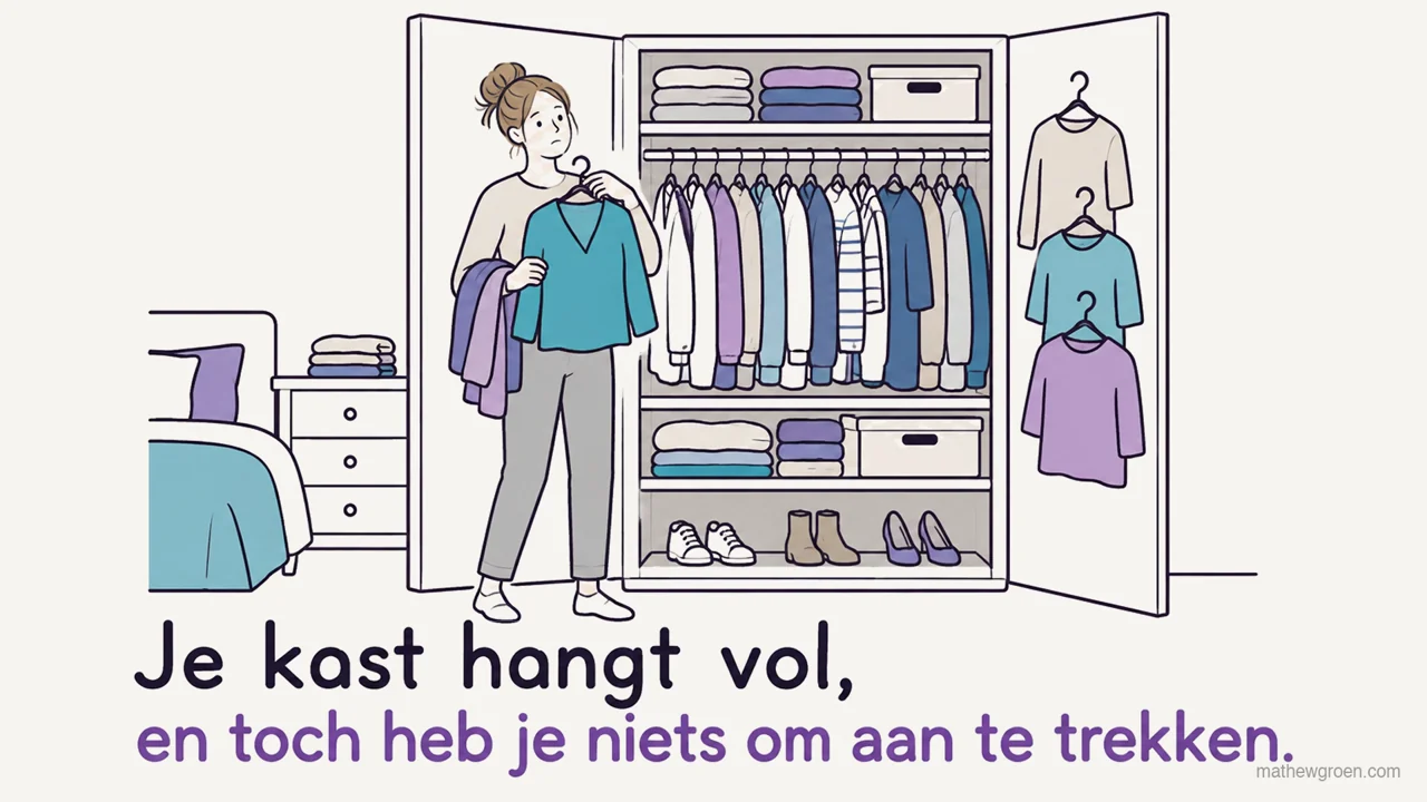 Volle kast, niets om aan te trekken