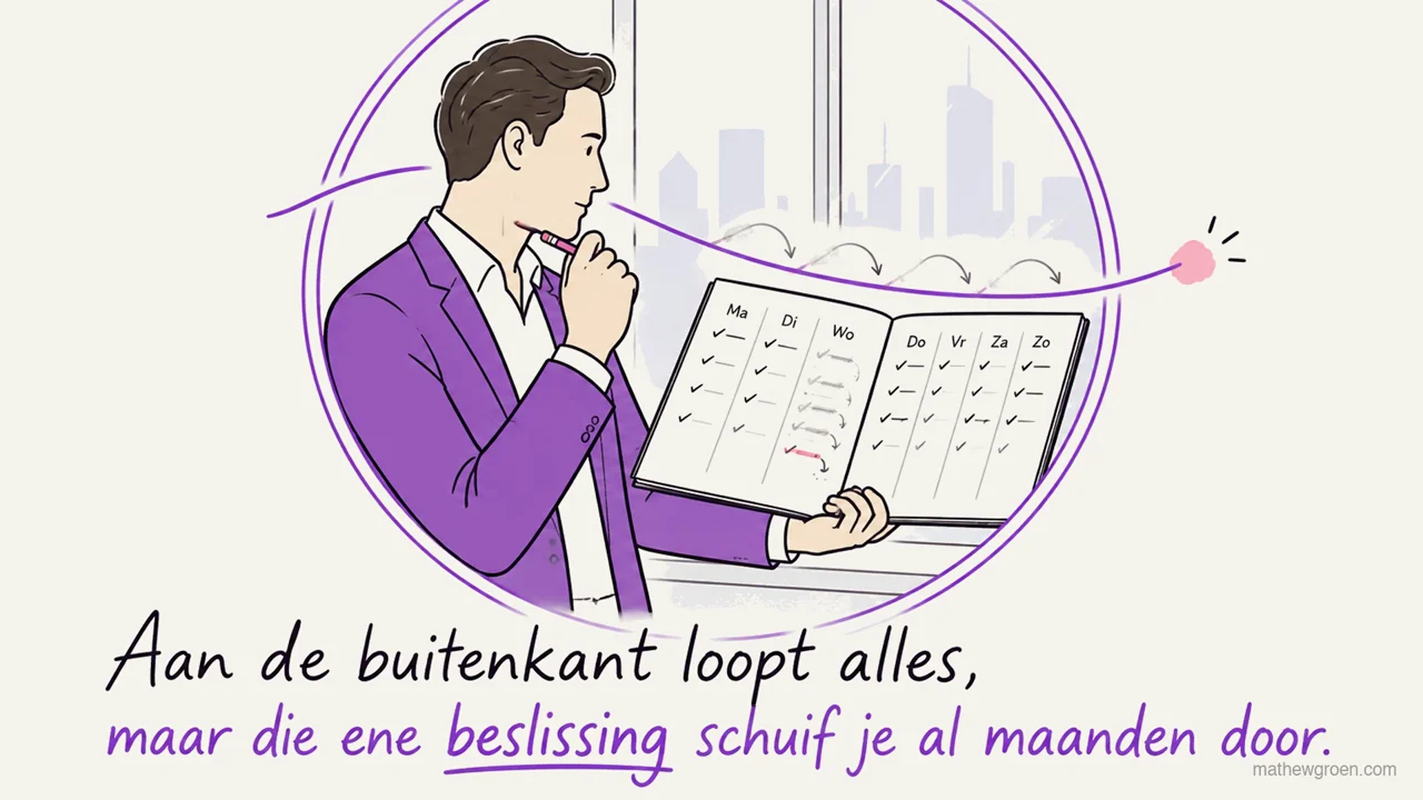 Die ene beslissing die je uitstelt