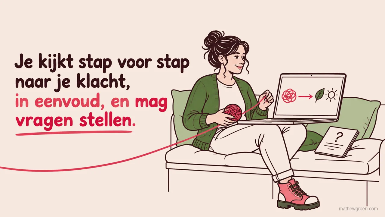 Stap voor stap naar je klacht kijken