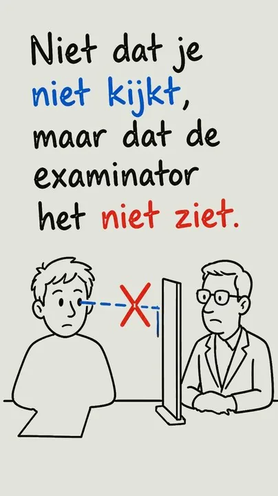 Je zakt niet omdat je niet kunt rijden