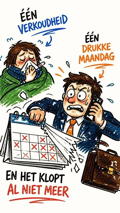 Waarom je in week vijf stopt