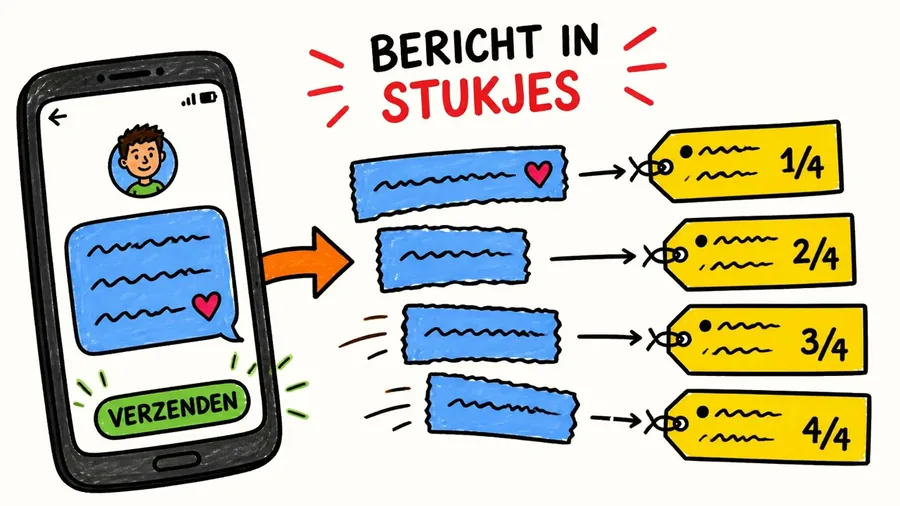 Hoe het internet een bericht verstuurt