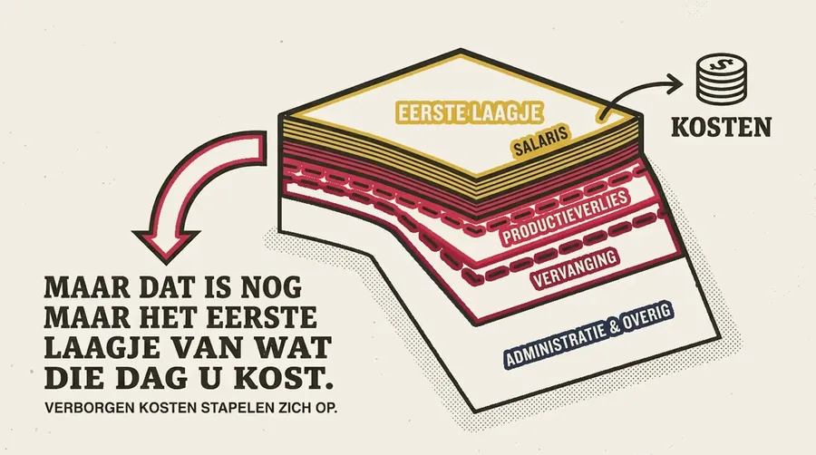 Wat een verzuimdag een bedrijf kost